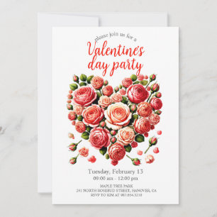 Valentijnsdag Partij Kaart