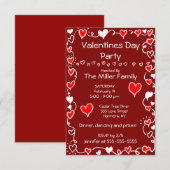 Valentijnsdag Partij Kaart (Voorkant / Achterkant)