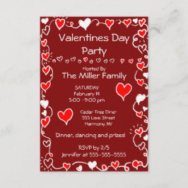 Valentijnsdag Partij Kaart