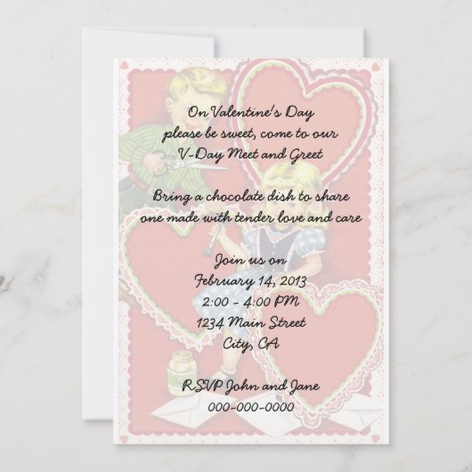  Valentijnsdag Partij V2 Kaart (Achterkant)