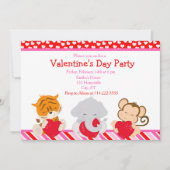 Valentijnsdag Party Animals Kaart (Voorkant)