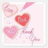 Valentijnsdag Party Birthday Dank jullie Stickers (Voorkant)