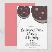 Valentijnsdag Party Cookies Sweet Birthday Kaart (Voorkant / Achterkant)