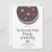 Valentijnsdag Party Cute Cookie Heart XOXOXO Kaart (Voorkant)