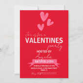 Valentijnsdag Party Event Business Corporate Kaart (Voorkant)