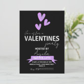 Valentijnsdag Party event Waterverf Hart Kaart (Staand voorkant)