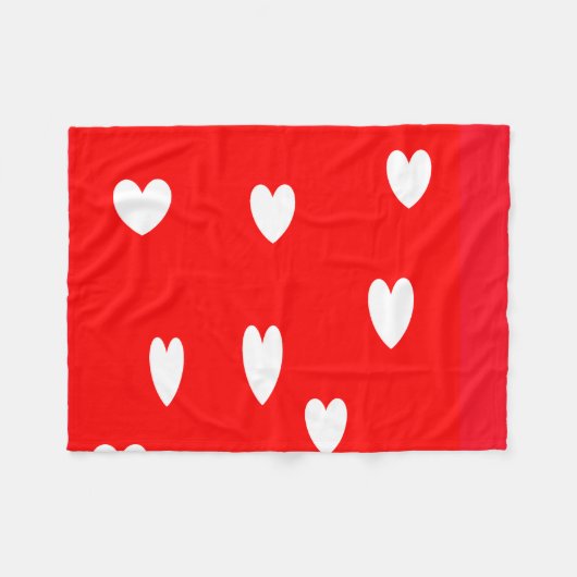 Valentijnsdag party fleece deken (Voorkant (Horizontaal))