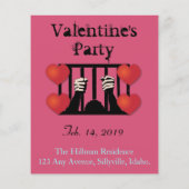Valentijnsdag Party gevangene Flyer (Achterkant)