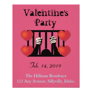 Valentijnsdag Party gevangene Flyer