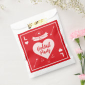 Valentijnsdag Party Hart en Liefde Rood Bedankzakje (Gezegeld)