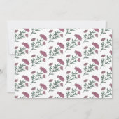 Valentijnsdag Party Heart Waterverf Flowers Kaart (Achterkant)