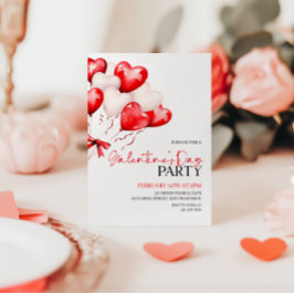Valentijnsdag Party Invitation, Galentines Day Kaart