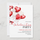 Valentijnsdag Party Invitation, Galentines Day Kaart (Voorkant)