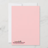 Valentijnsdag Party Invitation Pink Monkey Heart Kaart (Achterkant)