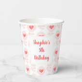 Valentijnsdag Party Paper Cup Papieren Bekers (Achterkant)