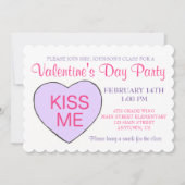 Valentijnsdag Party Snoep Conversation Heart Kaart (Voorkant)