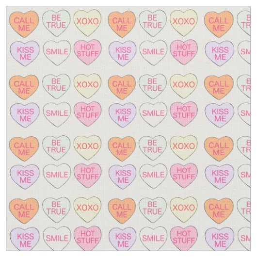 Valentijnsdag Pastel Snoep Conversation Hearts Stof (Close Up)
