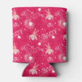 Valentijnsdag Patroon met Cupid Blikjeskoeler (Achterkant)