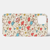 Valentijnsdag Patroon met Cupid Case-Mate iPhone Case (Achterkant (horizontaal))