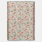 Valentijnsdag Patroon met Cupid Deken (Voorkant Verticaal)