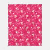 Valentijnsdag Patroon met Cupid Fleece Deken (Voorkant)