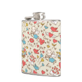 Valentijnsdag Patroon met Cupid Heupfles (Links)