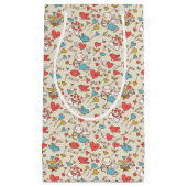 Valentijnsdag Patroon met Cupid Klein Cadeauzakje (Voorkant)