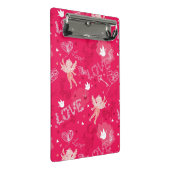 Valentijnsdag Patroon met Cupid Mini Klembord (Schuin)