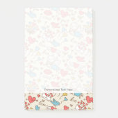 Valentijnsdag Patroon met Cupid Post-it® Notes (Voorkant)