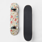 Valentijnsdag Patroon met Cupid Skateboard (Voorkant)