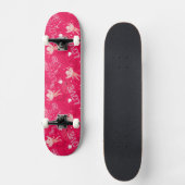 Valentijnsdag Patroon met Cupid Skateboard (Voorkant)
