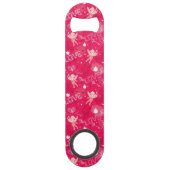 Valentijnsdag Patroon met Cupid Speed Flessenopener (Achterkant)