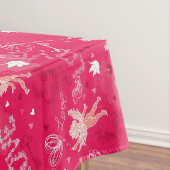 Valentijnsdag Patroon met Cupid Tafelkleed (Voorbeeld)
