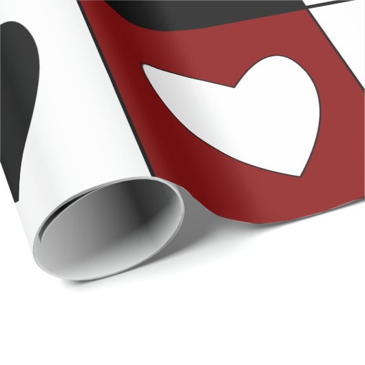 Valentijnsdag Pattern Happy Hearts Pattern Cadeaupapier (Rol Hoek)