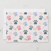 VALENTIJNSDAG Pauw afdrukken Aangepaste foto Pet D Feestdagenkaart (Achterkant)