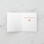 Valentijnsdag Peach of My Heart Funny Card Kaart (Binnen)