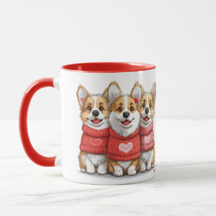Valentijnsdag Pembroke Welsh Corgi Dogs Mok