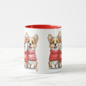 Valentijnsdag Pembroke Welsh Corgi Dogs Mok (Midden)
