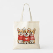 Valentijnsdag Pembroke Welsh Corgi Dogs Tote Bag (Achterkant)