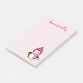 Valentijnsdag Penguin Post-it® Notes (Schuin)