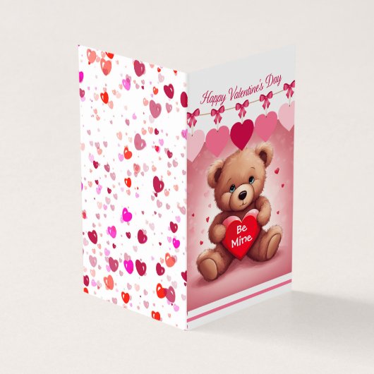 Valentijnsdag Personaliseer tekst van de docent 25 Kaart (Buitenkant)