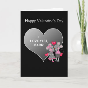 Valentijnsdag - Persoonlijk - Muizen in liefde/har Feestdagen Kaart
