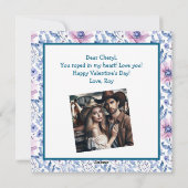 Valentijnsdag Persoonlijke Foto Cowboylaarzen Feestdagenkaart (Achterkant)