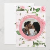 Valentijnsdag - Persoonlijke foto Feestdagenkaart (Voorkant / Achterkant)