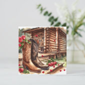 Valentijnsdag Persoonlijke Foto Rustiek Feestdagenkaart (Staand voorkant)