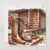 Valentijnsdag Persoonlijke Foto Rustiek Feestdagenkaart (Voorkant)