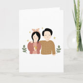 valentijnsdag persoonlijke wenskaart bedankkaart (Voorkant)