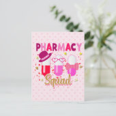 Valentijnsdag Pharmacy Squad Group Matching Briefkaart (Staand voorkant)