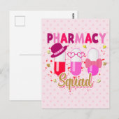 Valentijnsdag Pharmacy Squad Group Matching Briefkaart (Voorkant / Achterkant)