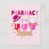 Valentijnsdag Pharmacy Squad Group Matching Briefkaart (Voorkant)